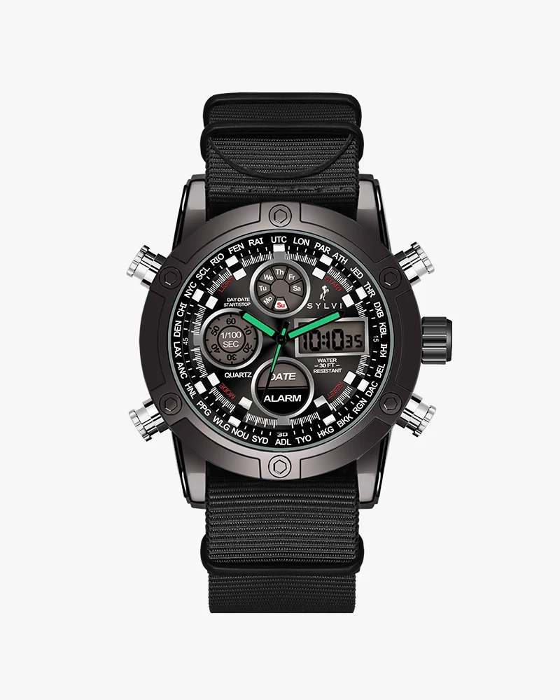 sylvi iconic black nylon watch main image 800x1000 7717deaf 9f5d 440c 981f 814485187c94 1800x1800